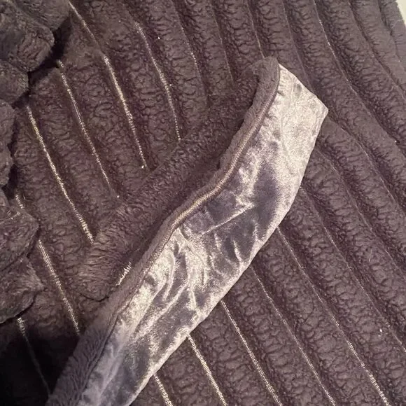 Anthropologise Mariposa Robe Oversized XS-S Plush Charcoal Grey Luxurious Lounge - Picture 7 of 11